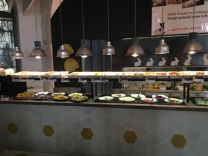 The counter of food! at Ops Cucina Mediterranea in Rome