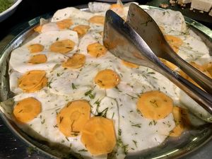 fake eggs ;) at Ops Cucina Mediterranea in Rome