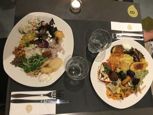 We paid 16 eur for the bigger plate and 11 eur for the smaller one. at Ops Cucina Mediterranea in Rome