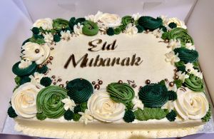 Slab cake  at The Avant Garden Bakery in Newcastle Upon Tyne