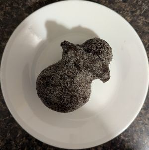 Black Sesame Peanut Mochi Donut at An Xuyen Bakery in Portland