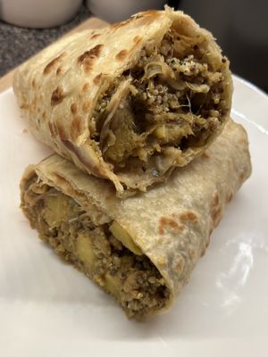 Curry Roti Wrap at Ital Vegan in Jacksonville