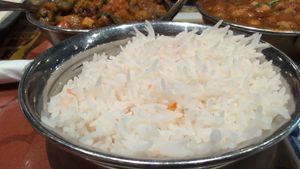 White Rice (before being added to Chana Masala) at 5th Element in Palm Coast