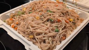 Veg noodles at 5th Element in Palm Coast