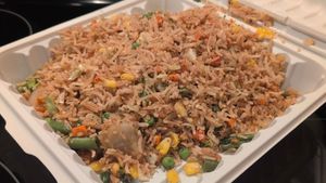 Veg fries rice at 5th Element in Palm Coast