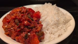 Vegetable vindaloo at 5th Element in Palm Coast