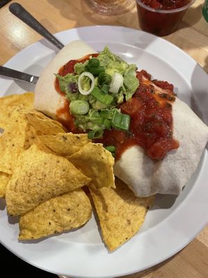 Tempeh burrito   at Sprouts Natural Foods Cafe in South Lake Tahoe