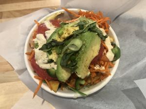 Baked tofu bowl at Sprouts Natural Foods Cafe in South Lake Tahoe