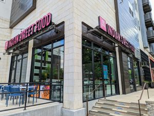 Yum factor 10. at Curry Up Now in Austin