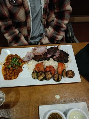 Mushroom kebob at Afghan Bistro in Springfield