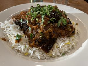 Baadenjaan Chalou  at Afghan Bistro in Springfield