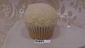 Vegan Coconut Bombe. The best vegan coconut cupcake ever :-) at Heavenly Vegan Cupcakes in Portsmouth