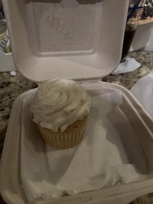 Vanilla cupcake! Not usually on the menu but they had extra after they made more than they needed for a private order  at Bartlet Street in Andover