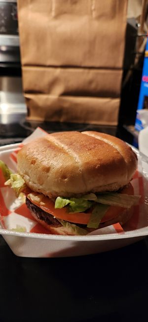 Tasty Impossible Burger at Fresh Life Cafe in Woodbridge