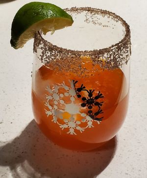 Thai tea margarita at Boda in Portland