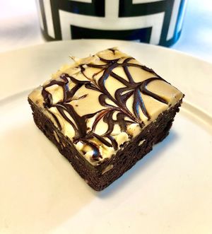 Peanut butter brownie at VEGO Cafe & Confectionery in Dubai