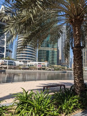 Outdoor seating at VEGO Cafe & Confectionery JLT in Dubai