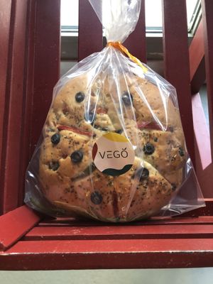 Olive focaccia  at VEGO Cafe & Confectionery JLT in Dubai