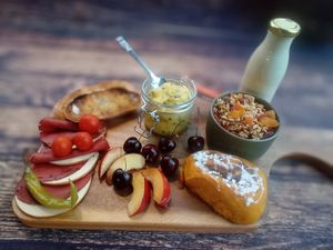 Continental breakfast board  at Greenstone Lodge  in Bridge Of Orchy