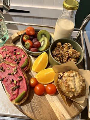 Continental breakfast  #Veganuary at Greenstone Lodge  in Bridge Of Orchy