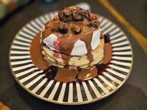 Pancake special! at Greenstone Lodge  in Bridge Of Orchy