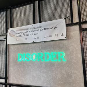 No Joy Division on repeat at Disorder  in Manchester