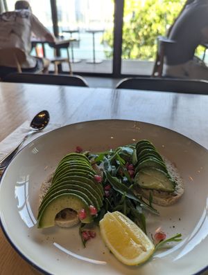Avocado toast made vegan, omit cheese and butter at The Coffee Club - Bluewaters in Dubai