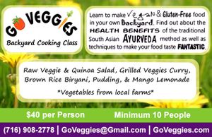 Go Veggies Backyard Cooking Class at Go Veggies Cafe in Buffalo