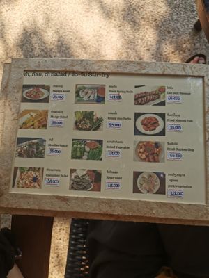 Menum at The Teahouse in Luang Prabang