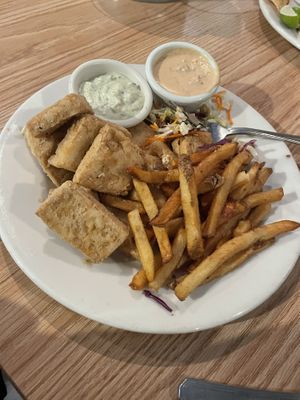 Tofu n chips   at Freshies Restaurant and Bar in South Lake Tahoe