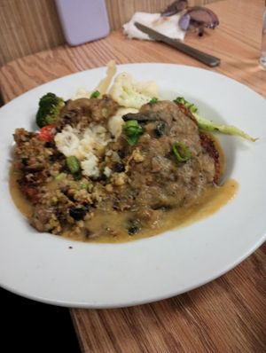 Vegan loaf meal was decent at Freshies Restaurant and Bar in South Lake Tahoe