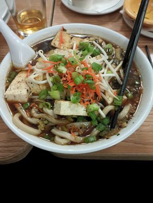 Noodle soup was very salty at Freshies Restaurant and Bar in South Lake Tahoe