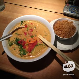 Vegan Red Curry at Freshies Restaurant and Bar in South Lake Tahoe