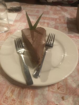 Peanut butter chocolate yummy vegan desert  at Freshies Restaurant and Bar in South Lake Tahoe