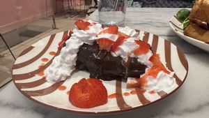 Chocolate croissant   at Veg'Anne By Anne Dorcay in Paris