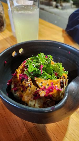 Gyozas at Sarumino in Mexico City