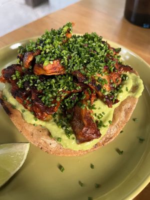 Tostada seta a la talla  at Sarumino in Mexico City