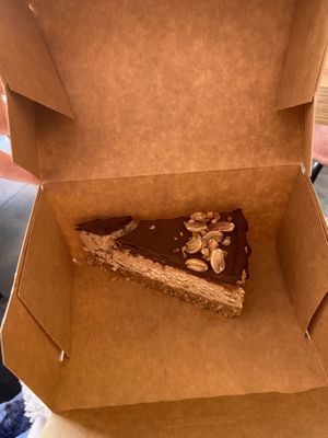 Vegan Reese’s cheesecake  at Ciacho Bez Cukru in Radom