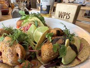 Tacos my lo e con falafel!  at Wipis in San Andres Cholula