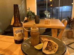 Taco árabe!   at Wipis in San Andres Cholula