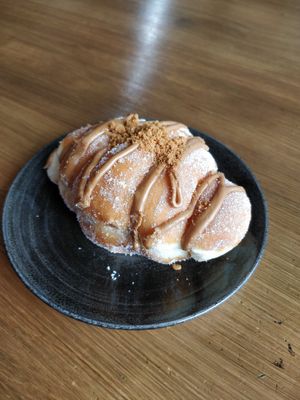 Biscoff doissant at Doogles Donuts in Liverpool