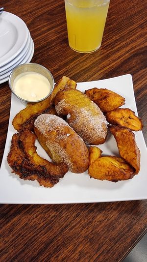 Platano Frito & Pastelitos at Pupusas Lover 2 in Boulder