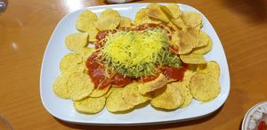 Very very tasty nachos at Puzzle Bar in Gijon