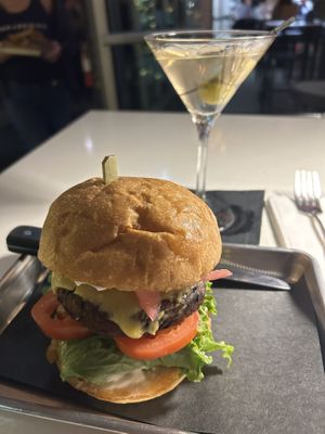 Conscientious
 Objector vegan burgerr  at Blackbook in Palm Springs