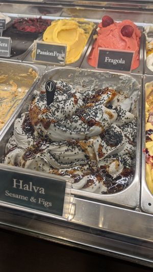 Sesame fig vegan at Gelatoteca Suso - Cannaregio in Venice