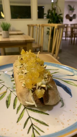 Perro hawaiano  at Bean Burger & Cheesecake Home in Barranquilla