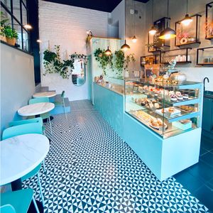 Bakery interior at Blended & Co in Warsaw