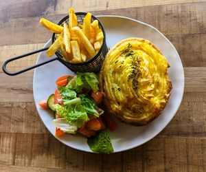 Great shepherd pie with a plant based twist. at Aromalily Café in Ferntree Gully