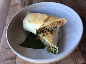 Falafel wrap at Aromalily Café in Ferntree Gully