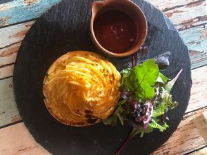 Moroccan Pie with Chickpea at Aromalily Café in Ferntree Gully